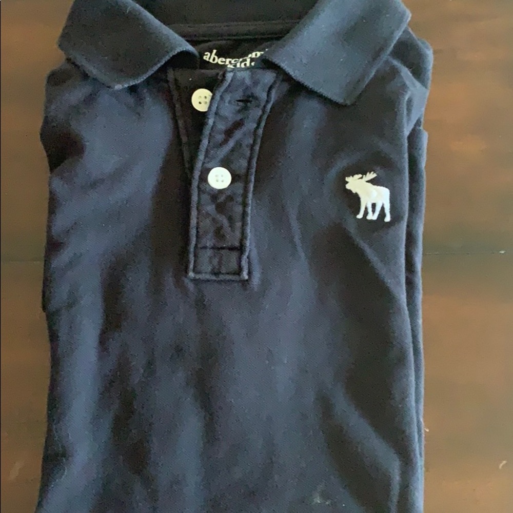 Abercrombie kids polo shirt color black